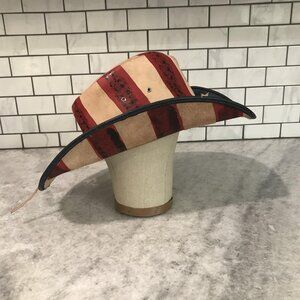 Bullhide Hat Cowboy Size Large American Flag Stars Stripes Western Mens USA